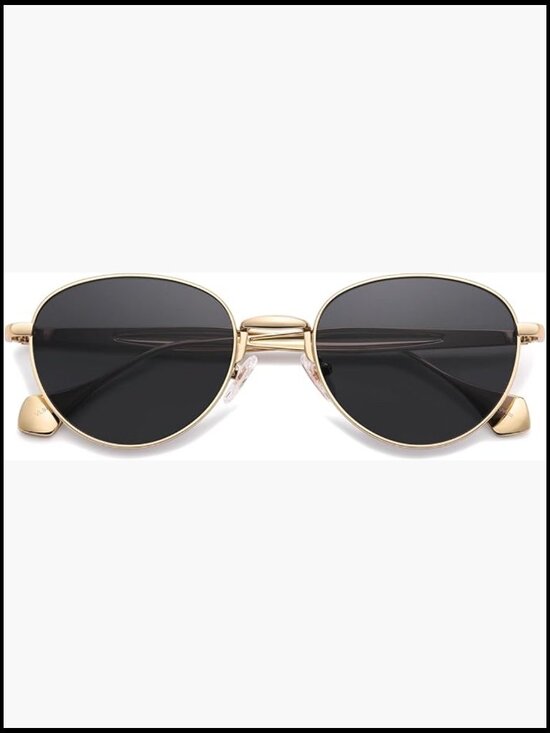 Metal Frame Polarized Sunglasses Retro Round Unisex UV400 Protection main image 6